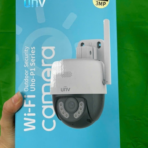 Camera IP Wifi PTZ ngoài trời UNV IPC-P1A-M3F4D đàm thoại 2 chiều xoay 360 bảo hành 24 tháng