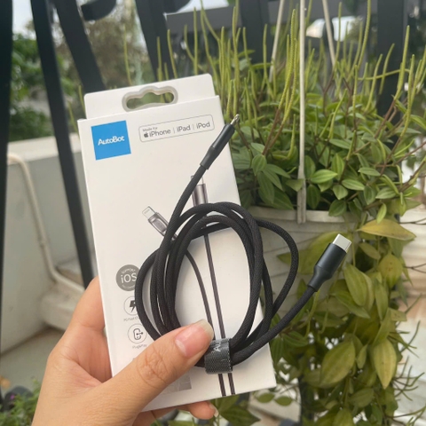 Dây cáp MFI sạc nhanh iphone Rockspace A1 dây dù chuẩn PD typeC to lightning bảo hành 12 tháng