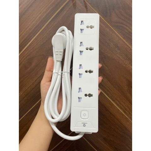Ổ cắm điện kéo dài chữ nhật Manigo UNS 1K4 4 ổ cắm độ dài dây cắm 2,5 mét Bảo hành 18 tháng