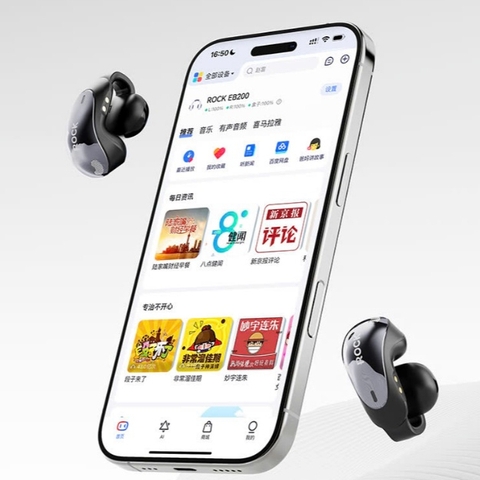 Tai nghe AI bluetooth không dây kẹp tai ROCKSPACE EB200 TWS Smart Earphones hàng chính hãng có BH