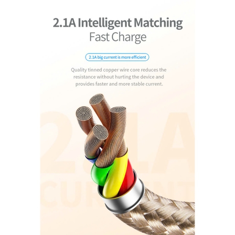 Dây Cáp Sạc Iphone RockSpace metal sạc nhanh ổn định không nóng máy hàng chính hãng BH 12 tháng