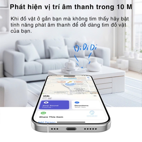 Thiết bị định vị thông minh smart tag ROCKSPACE Wireless positioning chống thất lạc đồ vật có BH