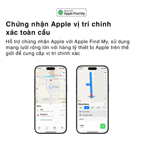 Thiết bị định vị thông minh smart tag ROCKSPACE Wireless positioning chống thất lạc đồ vật có BH