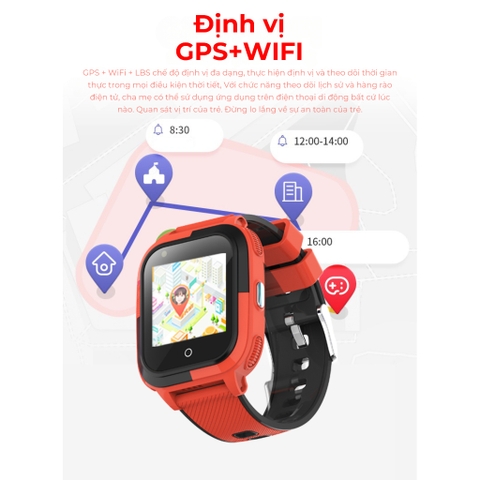 Đồng hồ thông minh định vị trẻ em Manigo MF56 Lắp sim nghe gọi độc lập call video chống nước