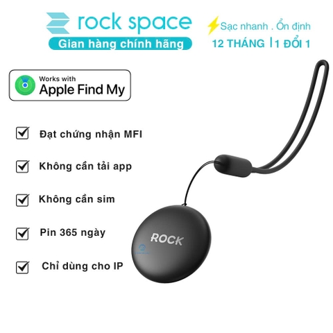 Thiết bị định vị thông minh smart tag ROCKSPACE Wireless positioning chống thất lạc đồ vật có BH