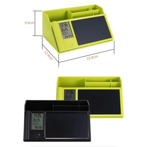 Hộp đựng bút cao cấp Manigo P01001 kèm bảng vẽ tự xóa đồng hồ xem giờ tiện dụng cho bé yêu học tập