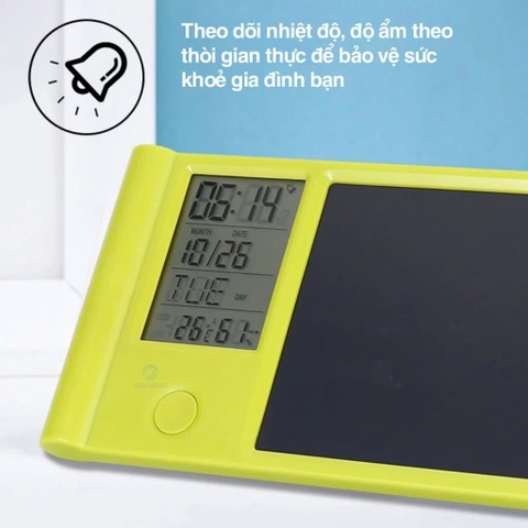 Hộp đựng bút cao cấp Manigo P01001 kèm bảng vẽ tự xóa đồng hồ xem giờ tiện dụng cho bé yêu học tập