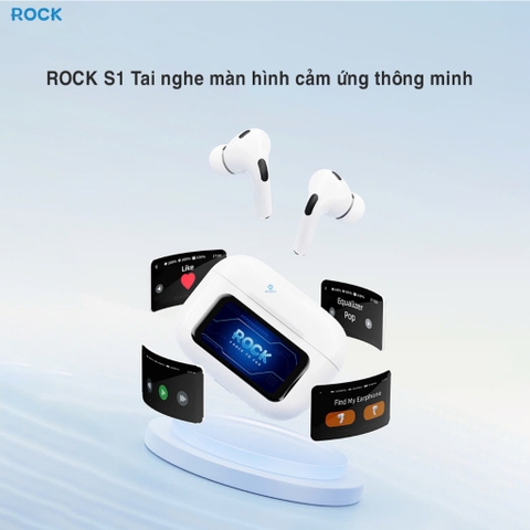 Tai nghe bluetooth không dây nhét tai Rockspace S1 TWS có mic dùng liên tục 5h BH 12 tháng