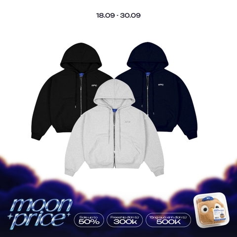 Metal Logo Zipper Hoodie