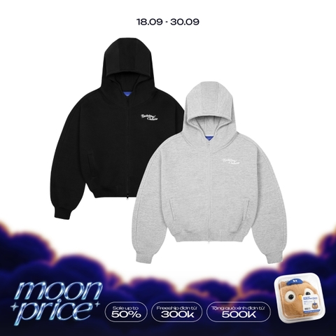 Culture Zipper Boxy Hoodie