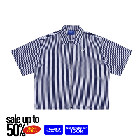 Stripe Zipper Shirt