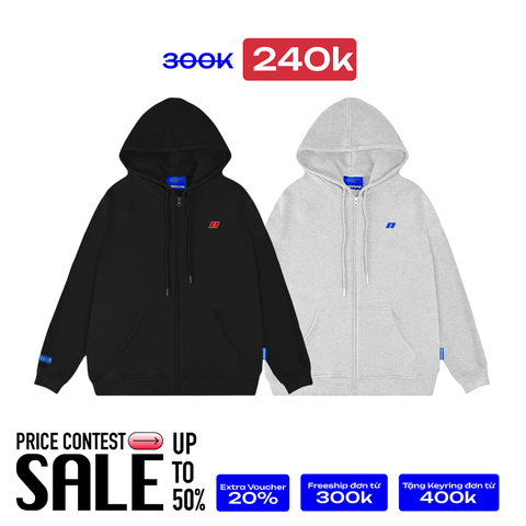 Minimal Zipper Hoodie