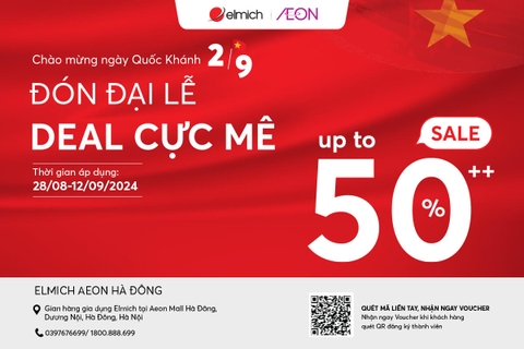 [Elmich x Aeon Hà Đông]: ĐÓN ĐẠI LỄ – DEAL CỰC MÊ