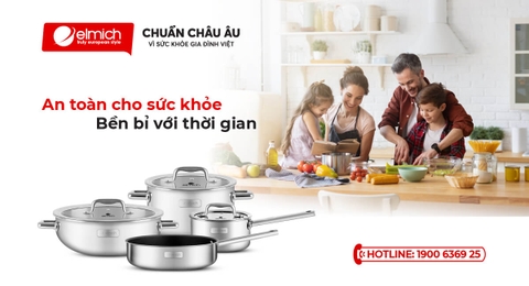 BỘ NỒI CHẢO INOX ELMICH – MÓN QUÀ BỀN BỈ CÙNG THỜI GIAN