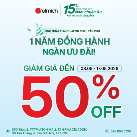 [ELMICH x AEON MALL TÂN PHÚ] ĐÓN SINH NHẬT VÀNG, NGÀN ƯU ĐÃI!