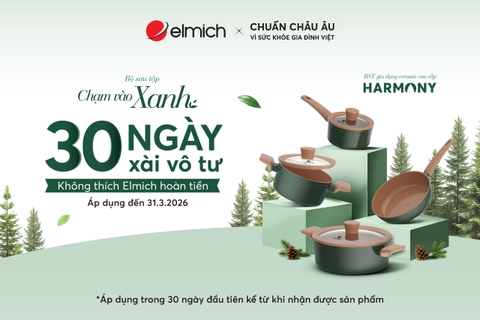 Chạm vào xanh: 30 ngày xài vô tư, không thích Elmich hoàn tiền!