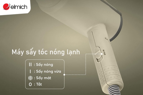 Chăm sóc tóc hiệu quả với máy sấy tóc nóng lạnh