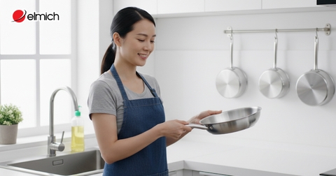Mách Bạn 7 Mẹo Vệ Sinh Chảo Inox Bị Cháy Đen, Ố Vàng Sáng Bóng Như Mới