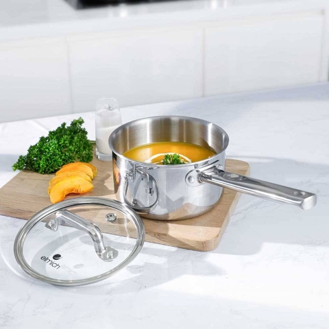 Bộ nồi Elmich inox liền khối Elmich Trimax ECO EL-8004 size 18, 20, 26, chảo 26cm