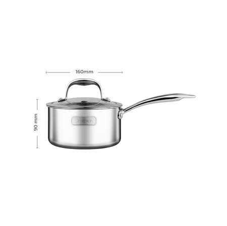 Quánh Inox 3 lớp cao cấp đáy liền Trimax XS EL-3745 size 16cm