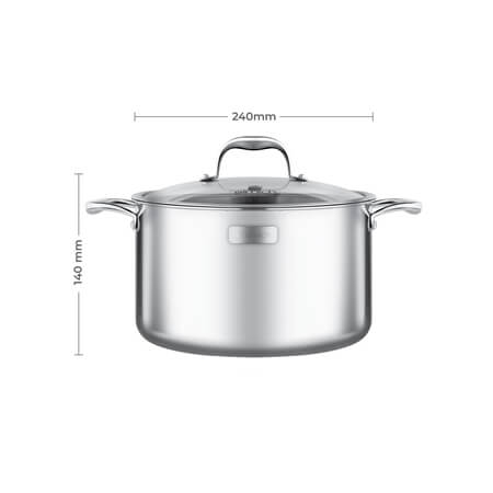 Nồi Inox 3 lớp cao cấp đáy liền Elmich Trimax XS EL-3748 size 24cm