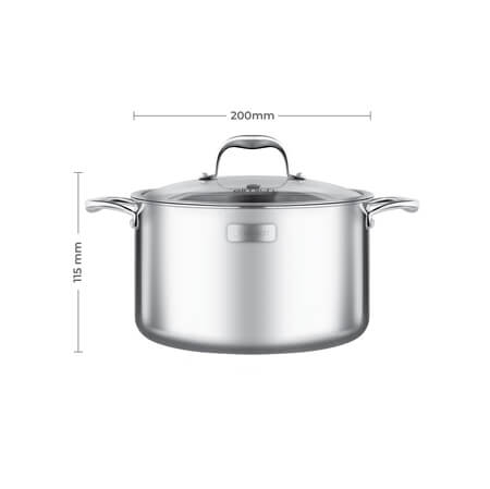 Nồi Inox 3 lớp cao cấp đáy liền Elmich Trimax XS EL-3747 size 20cm