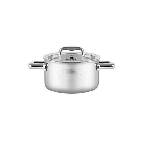 Bộ nồi inox liền khối Elmich Trimax ECO EL-8003 size 16, 18, 22, chảo 26cm