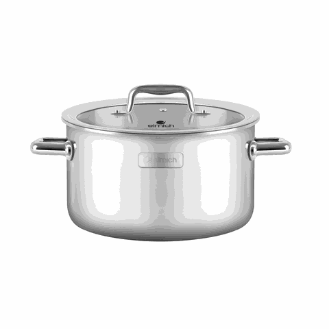 Bộ nồi inox liền khối Elmich Trimax ECO EL-8005 size 18, 20, 26, quánh 16cm