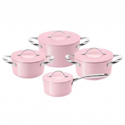 Bộ nồi Ceramic Elmich Premium Zen Quánh 16cm, nồi 18, 20, 24cm