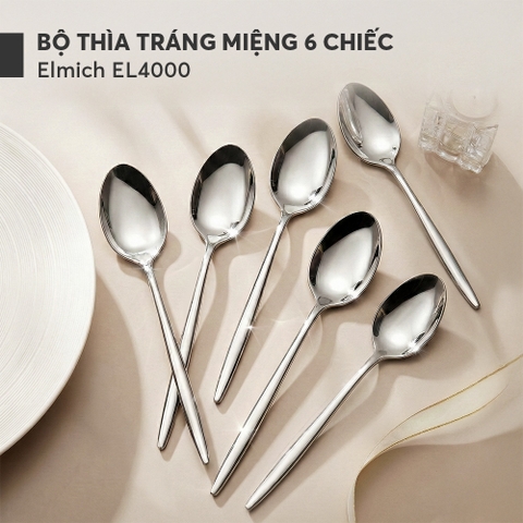 Bộ thìa tráng miệng 6 chiếc Elmich EL4000