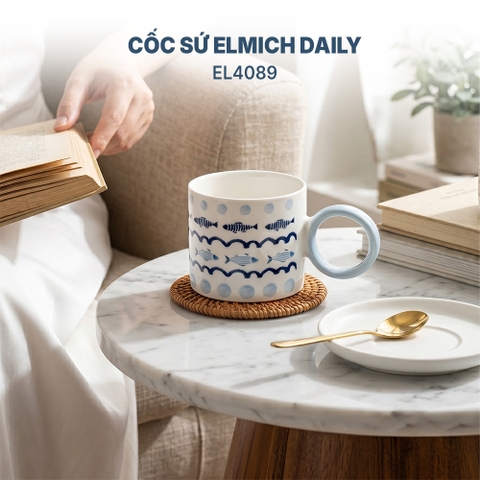 Cốc sứ Elmich Daily dung tích 350ml