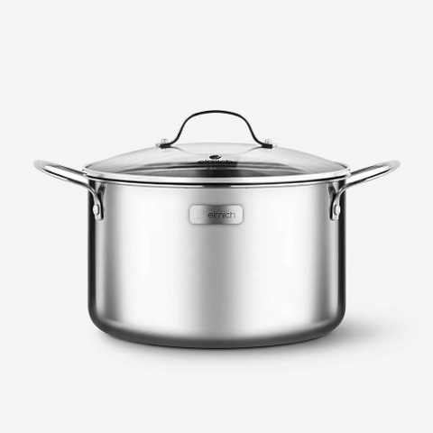 Nồi inox cao cấp 3 lớp đáy liền Trimax EL-3736 size 28cm