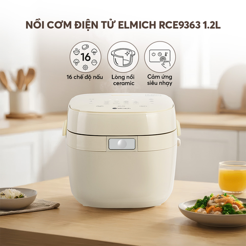 Nồi cơm điện tử Elmich RCE9363 dung tích 1,2L