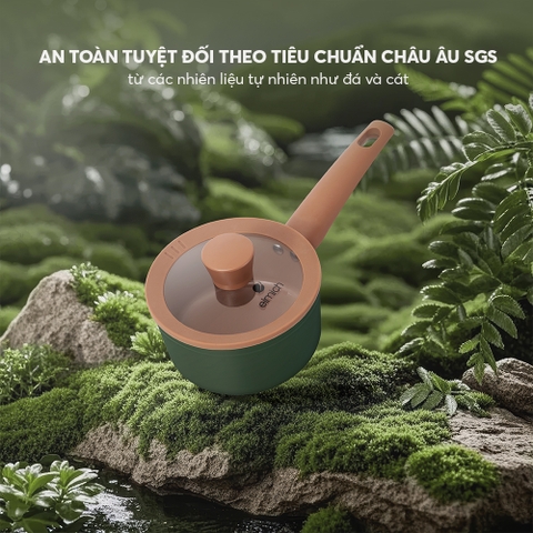 Quánh chống dính ceramic Elmich Plus Harmony EL540PT16-16cm
