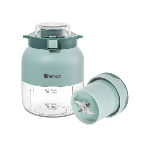Máy xay sinh tố cầm tay chạy pin Elmich Daily BLE1564PG dung tích 800ml