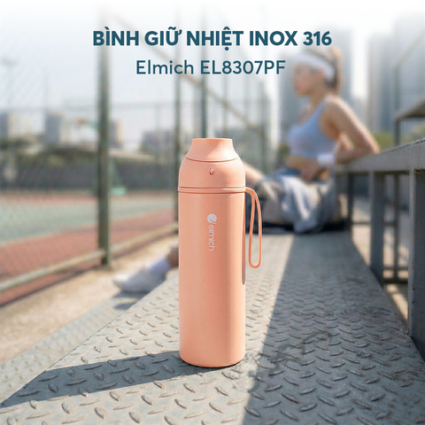 Bình giữ nhiệt inox 316 Elmich EL8307PF dung tích 660ml