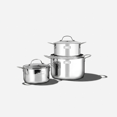 Bộ nồi inox 3 lớp đáy liền Elmich 2103OL size 18,20,26cm