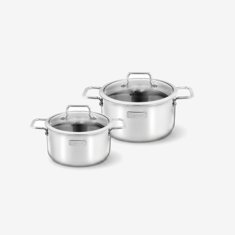 Bộ nồi inox dập nguyên khối Elmich Trimax Classic EL-2108OL Size 18, 20cm