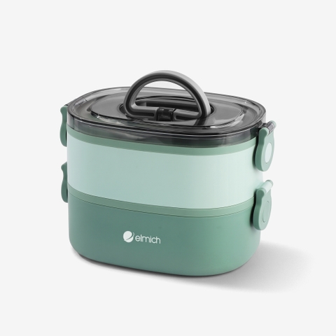 Hộp cơm 2 tầng inox 304 Elmich EL1398 dung tích 1.3L