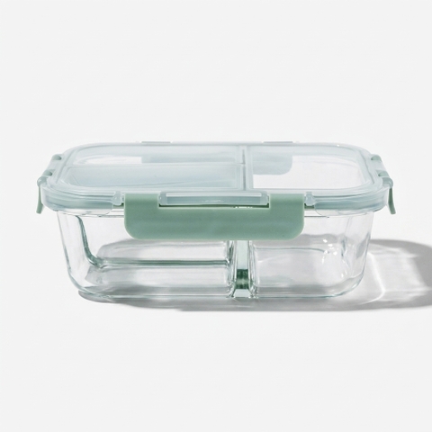 Hộp cơm thủy tinh 3 ngăn Elmich EL1450 dung tích 910ml