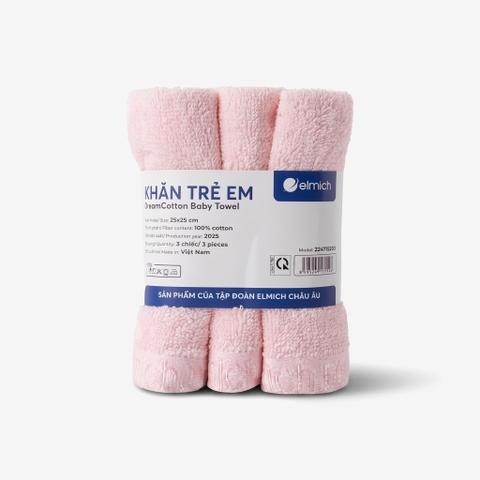 Bộ 3 Khăn Trẻ Em 100% Cotton Cao Cấp Elmich Dr.Sleep