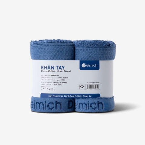 Bộ 2 Khăn Tay 100% Cotton Cao Cấp Elmich Dr.Sleep
