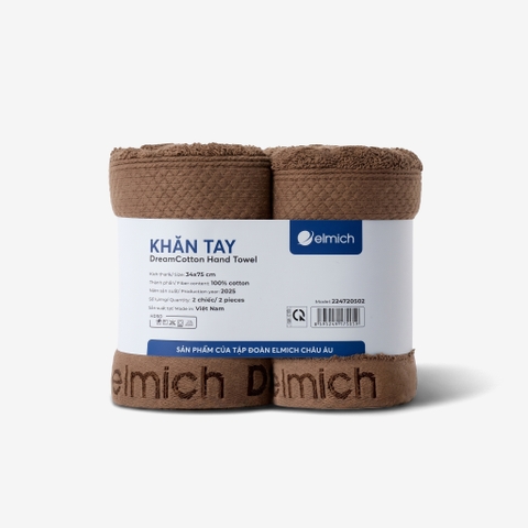 Bộ 2 Khăn Tay 100% Cotton Cao Cấp Elmich Dr.Sleep