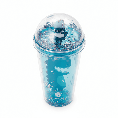 Cốc nhựa 2 lớp hình khủng long Elmich EL8332OL dung tích 480ml