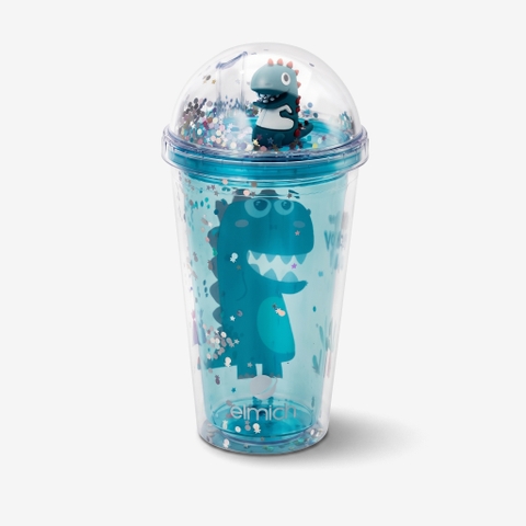 Cốc nhựa 2 lớp hình khủng long Elmich EL8332OL dung tích 480ml