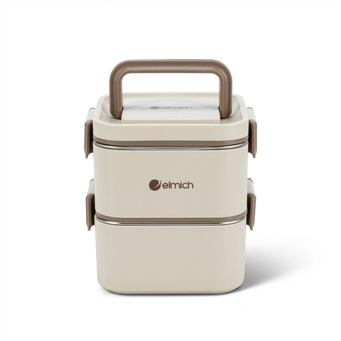 Hộp cơm 2 tầng inox 304 Elmich EL8381 dung tích 1.3L