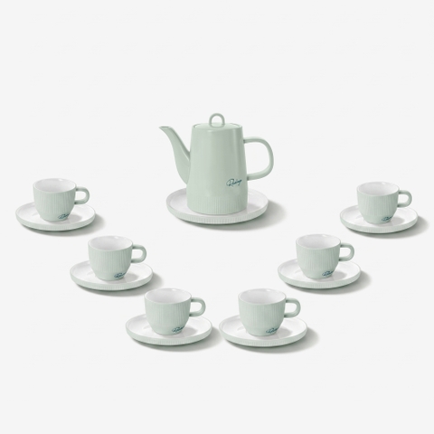 Bộ bình trà 1,2L bằng sứ Elmich RoseDesign EL0216PG