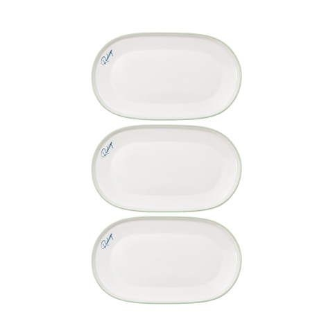 Bộ 3 đĩa bầu dục nhỡ Elmich RoseDesign EL0219PG