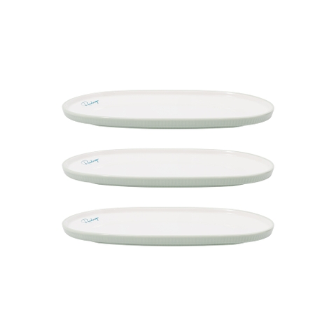 Bộ 3 đĩa bầu dục nhỡ Elmich RoseDesign EL0219PG