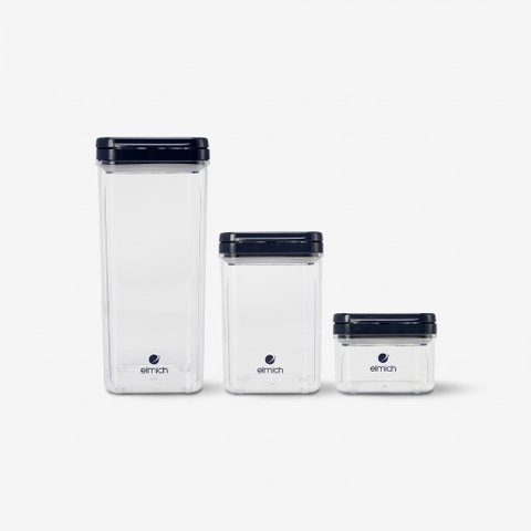Bộ ba hộp bảo quản thực phẩm Elmich EL1058